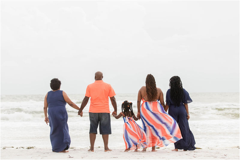 Family beach portraits at Anna Maria Island Florida