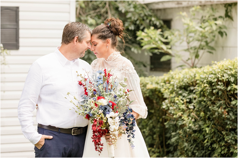 An Intimate backyard wedding on 4th of July