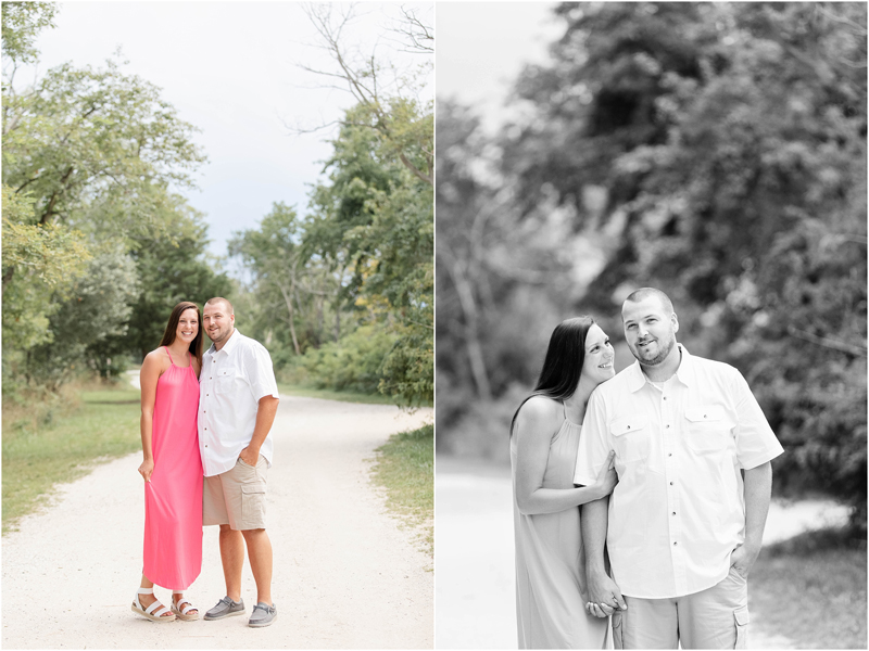 Beach engagement portraits at Terrapin Nature Park on the Eastern Shore.