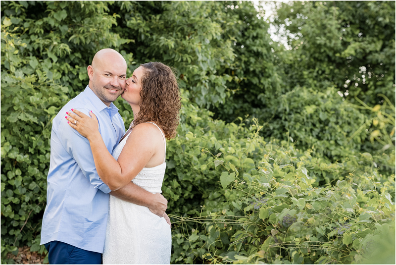 Engagement portraits taken at Downs Park in Pasadena Maryland