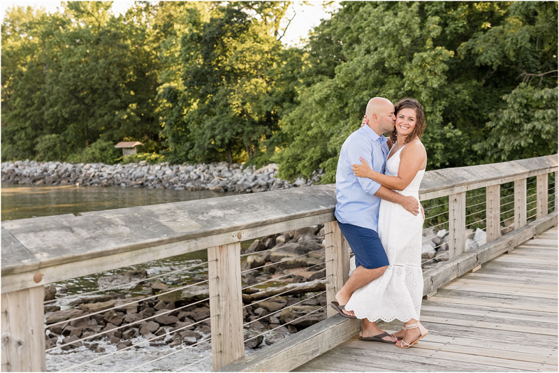 Engagement portraits taken at Downs Park in Pasadena Maryland