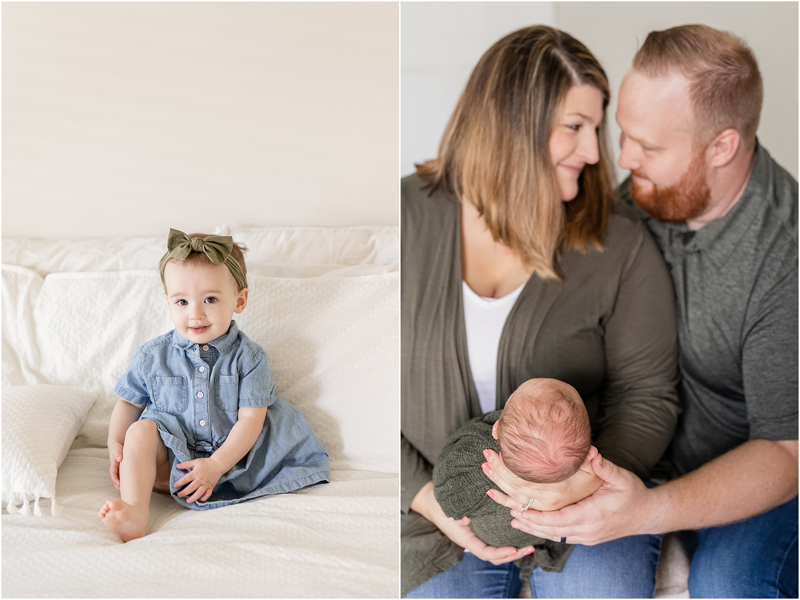 Lifestyle family newborn photography in Harford County Maryland