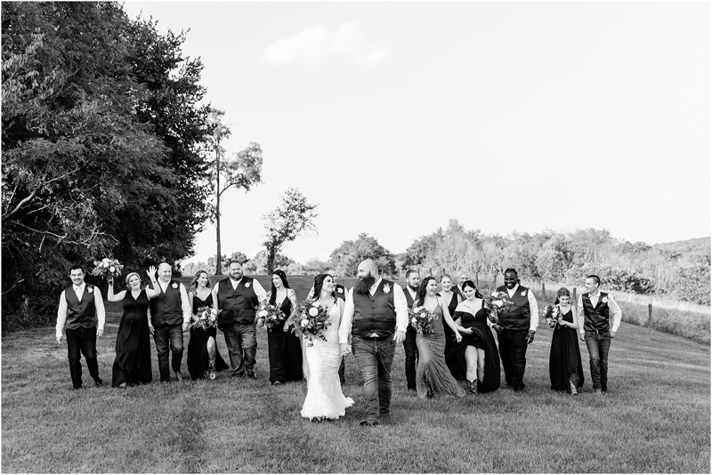 Fall wedding at Dulaney's Overlook in Frederick Maryland