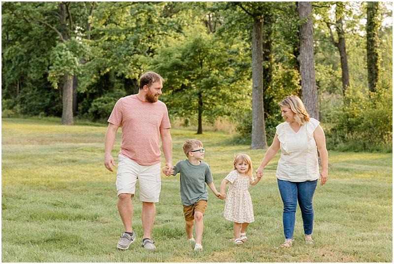 Spring Family Photography Portraits at Fort Smallwood Park in Pasadena, Maryland.