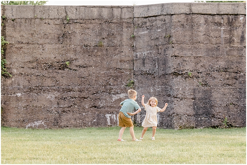 Spring Family Photography Portraits at Fort Smallwood Park in Pasadena, Maryland.