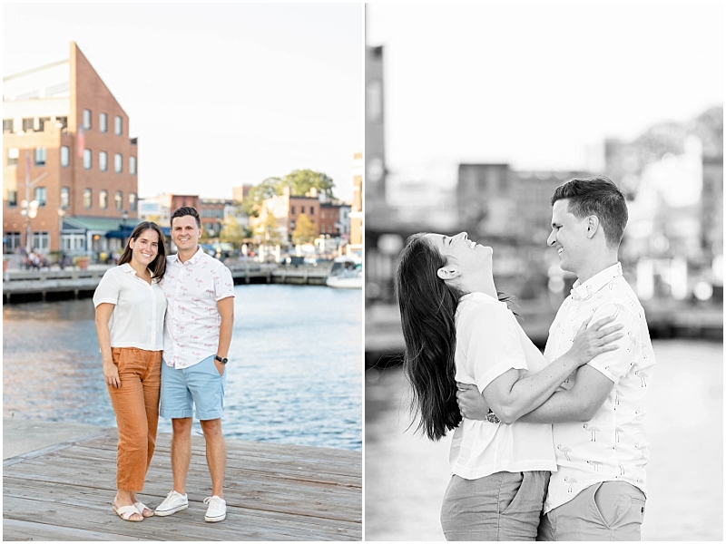 Engagement Proposal in Fells Point Baltimore, Maryland.