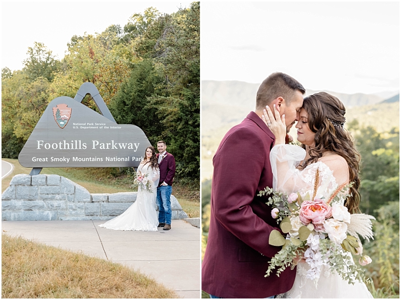 Destination Wedding Elopement in the Great Smokey Mountain National Park in Gatlinburg, Tennessee.