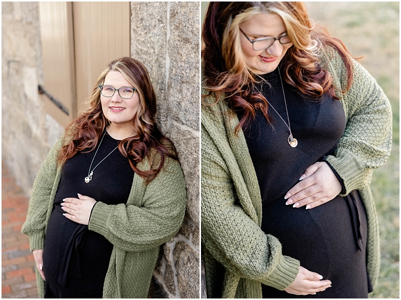 maternity portraits in Historic Downtown Ellicott City, Maryland