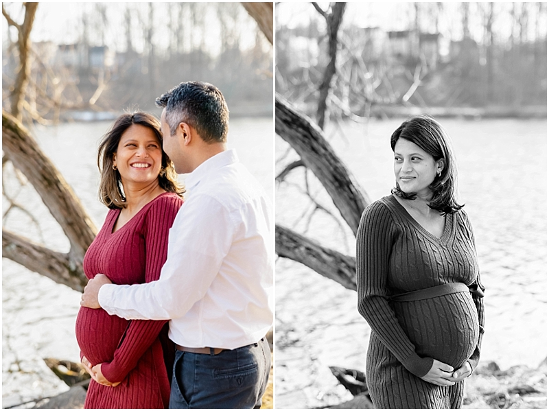 Maternity Portraits at Lake ELkhorn in Columbia, Maryland