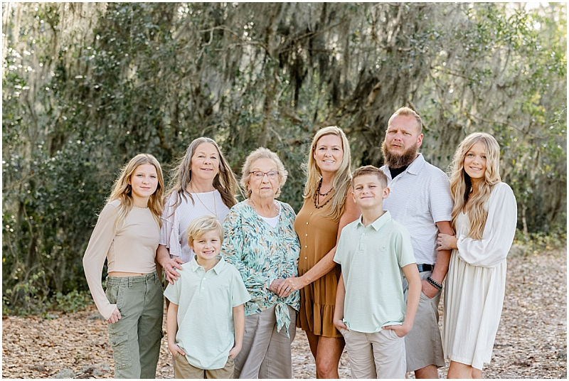 Family Portraits at Lake Louisa State Park in Clermont Florida.