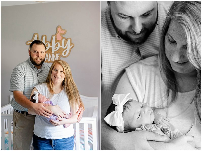 Lifestyle Newborn photography in Pasadena, Maryland