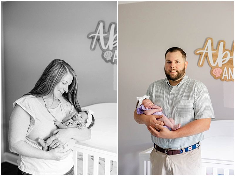 Lifestyle Newborn photography in Pasadena, Maryland