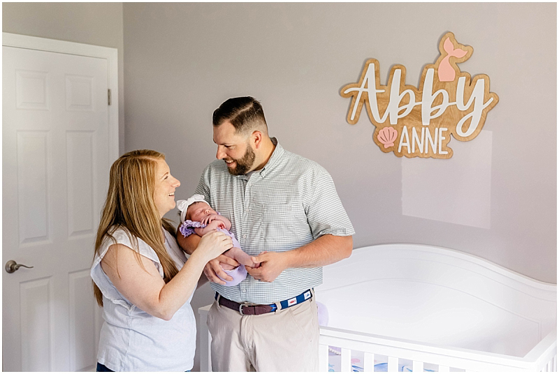 Lifestyle Newborn photography in Pasadena, Maryland