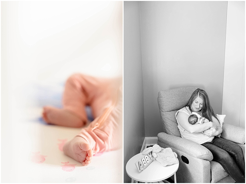 Lifestyle Newborn photography in Pasadena, Maryland