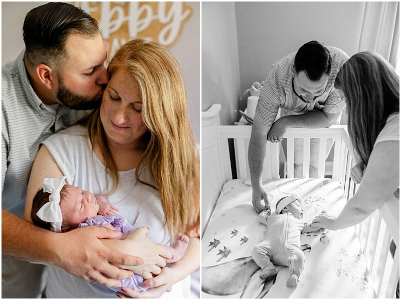 Lifestyle Newborn photography in Pasadena, Maryland