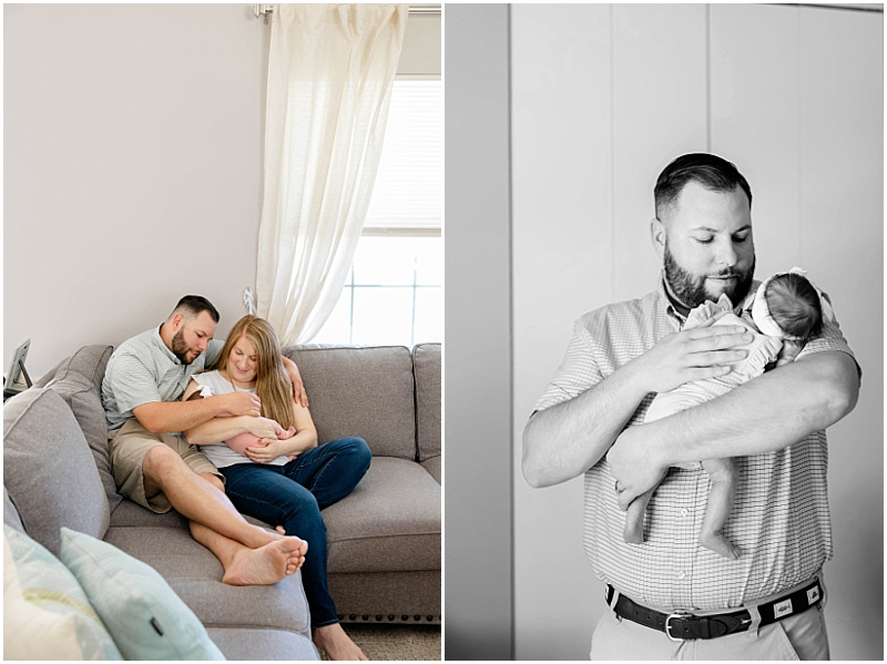 Lifestyle Newborn photography in Annapolis, Maryland