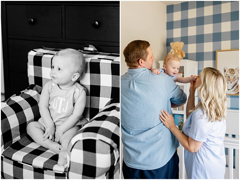 In home, lifestyle, one year portraits in Frederick, Maryland by StaceyLee Photography