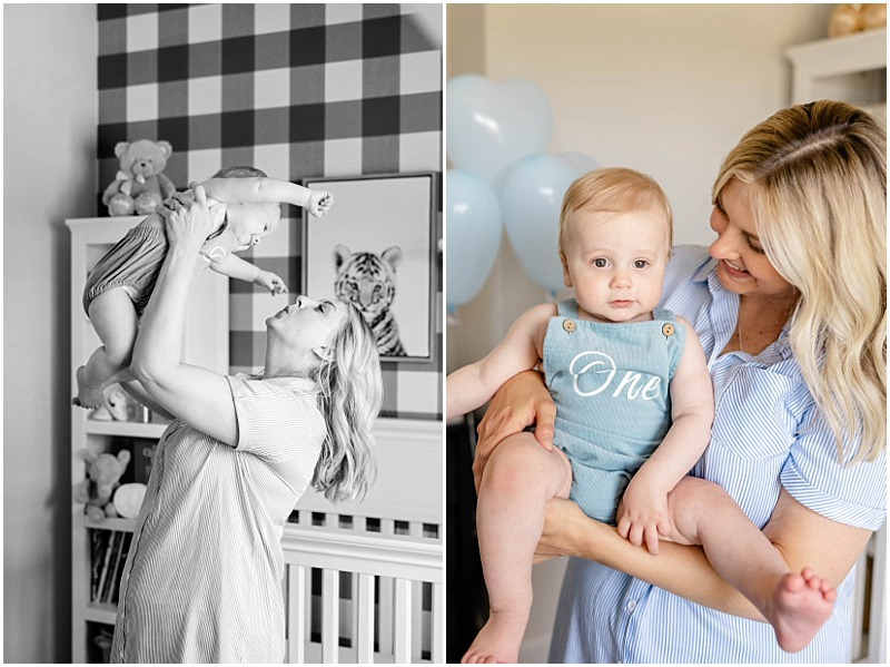 In home, lifestyle, one year portraits in Frederick, Maryland by StaceyLee Photography