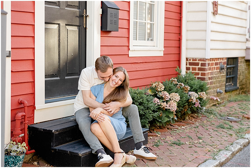 Summer Engagement Portraits in Downtown Annapolis