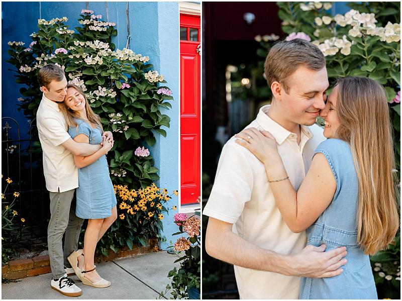 Summer Engagement Portraits in Downtown Annapolis