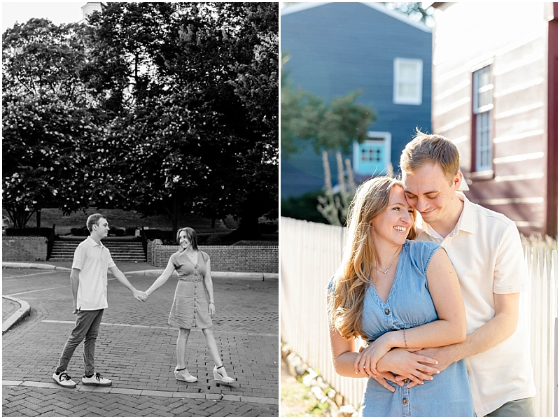 Summer Engagement Portraits in Downtown Annapolis