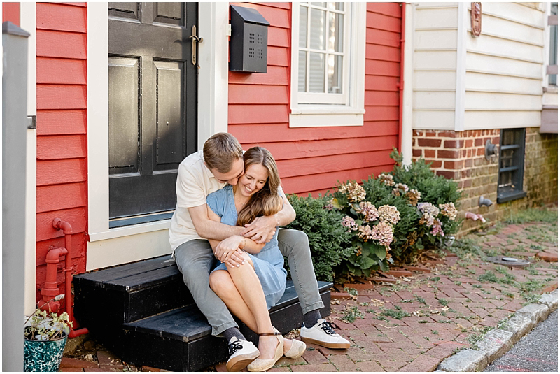 Summer Engagement Portraits in Downtown Annapolis