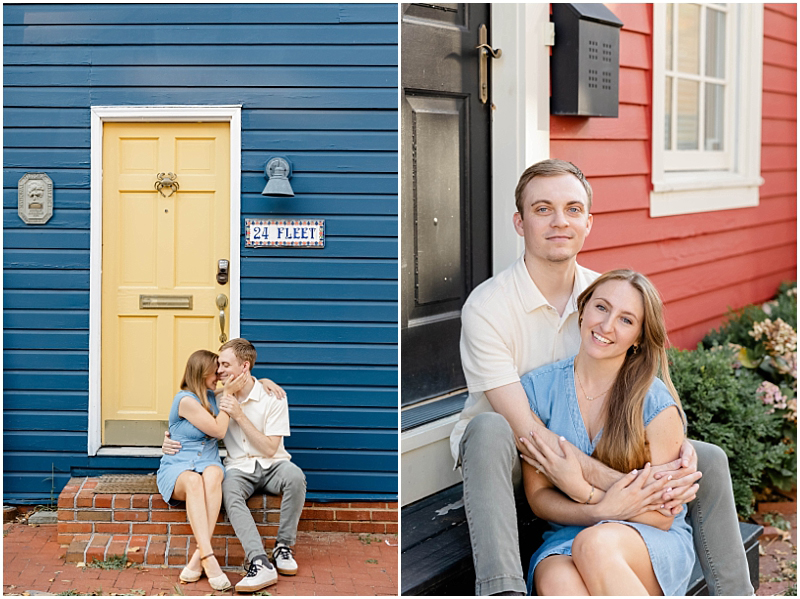 Summer Engagement Portraits in Downtown Annapolis