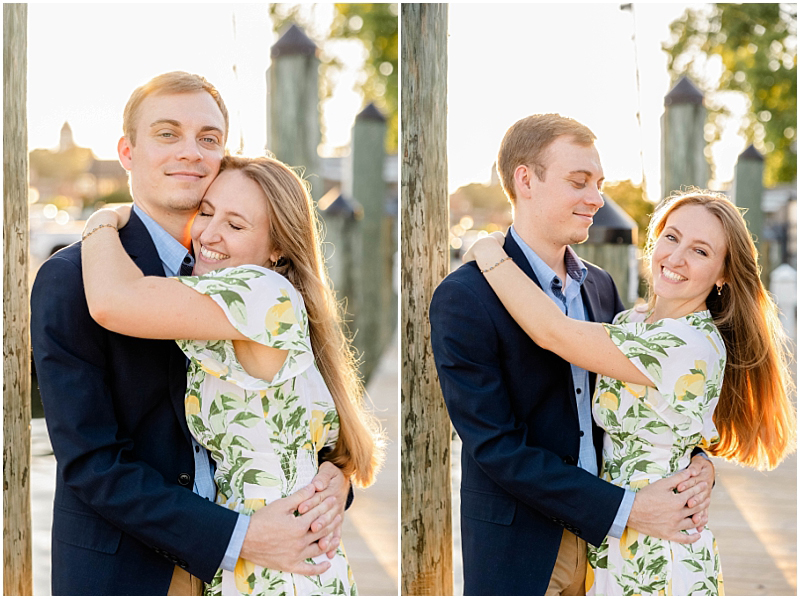 Summer Engagement Portraits in Downtown Annapolis