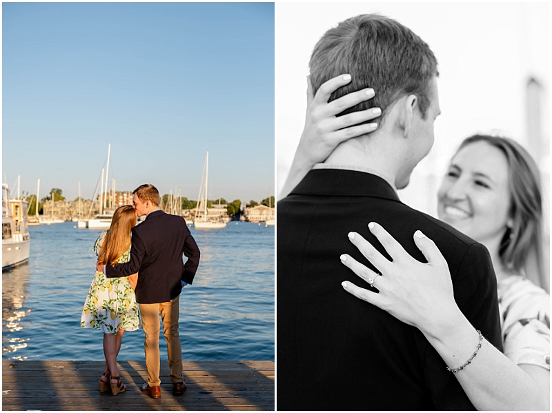 Summer Engagement Portraits in Downtown Annapolis