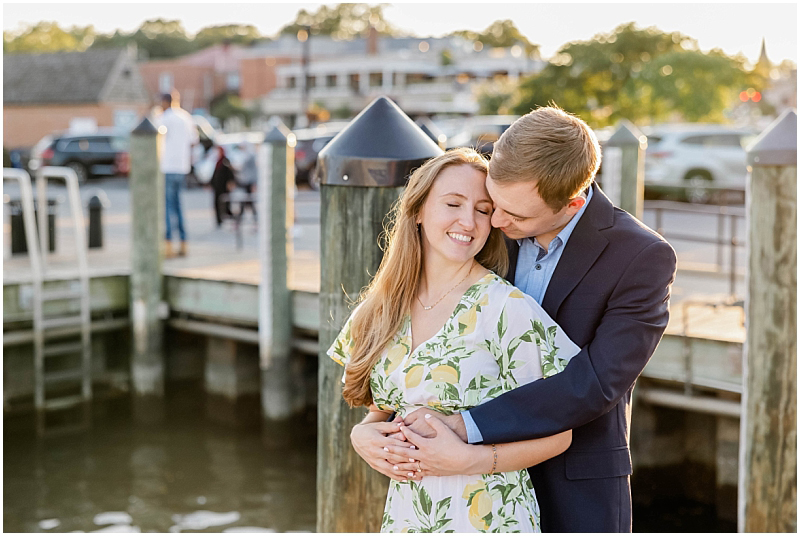 Summer Engagement Portraits in Downtown Annapolis