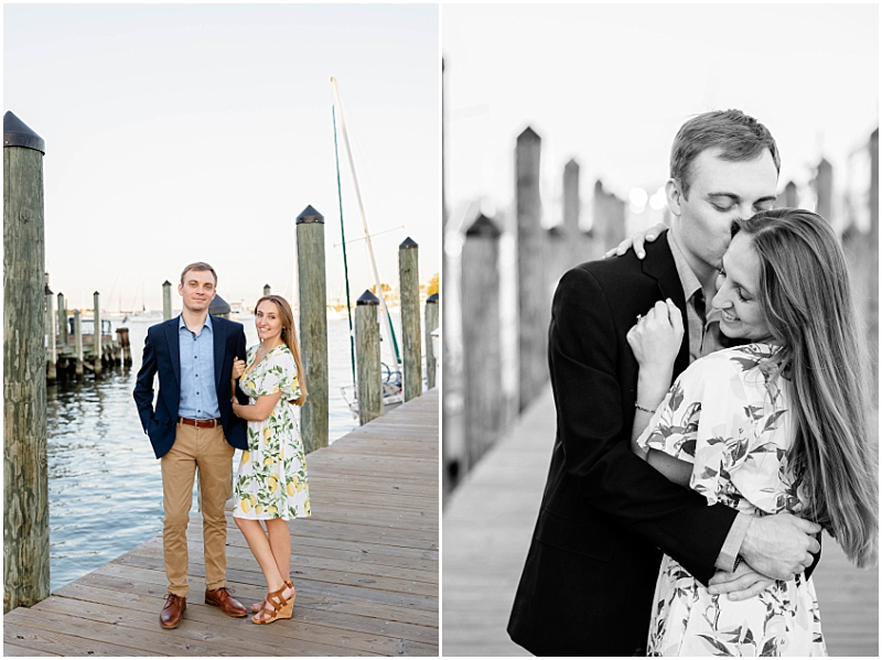 Summer Engagement Portraits in Downtown Annapolis