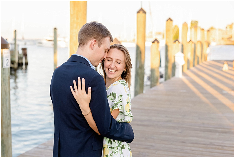 Summer Engagement Portraits in Downtown Annapolis