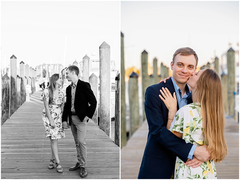 Summer Engagement Portraits in Downtown Annapolis