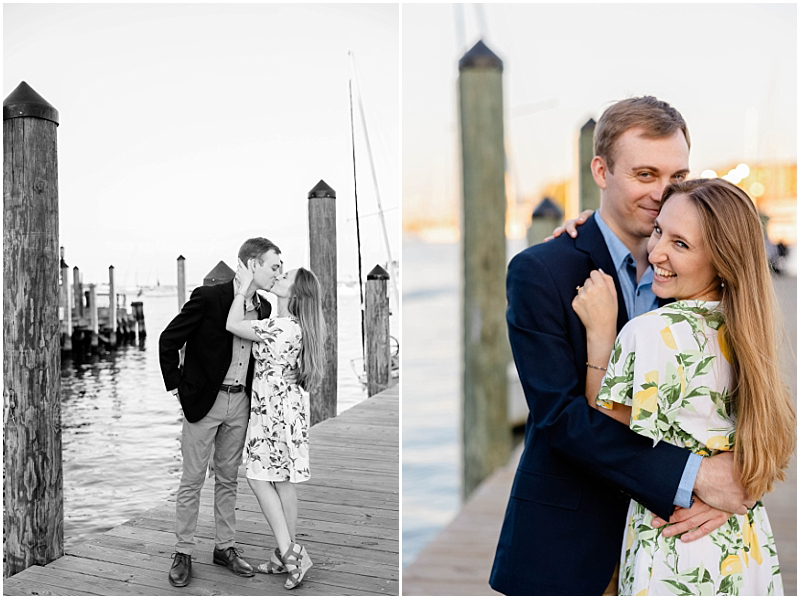 Summer Engagement Portraits in Downtown Annapolis