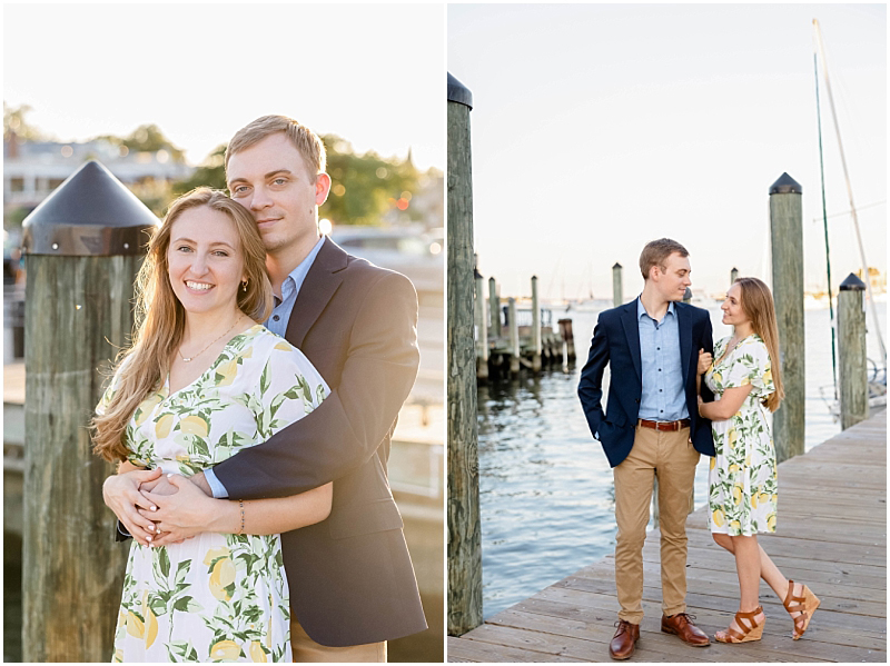 Summer Engagement Portraits in Downtown Annapolis