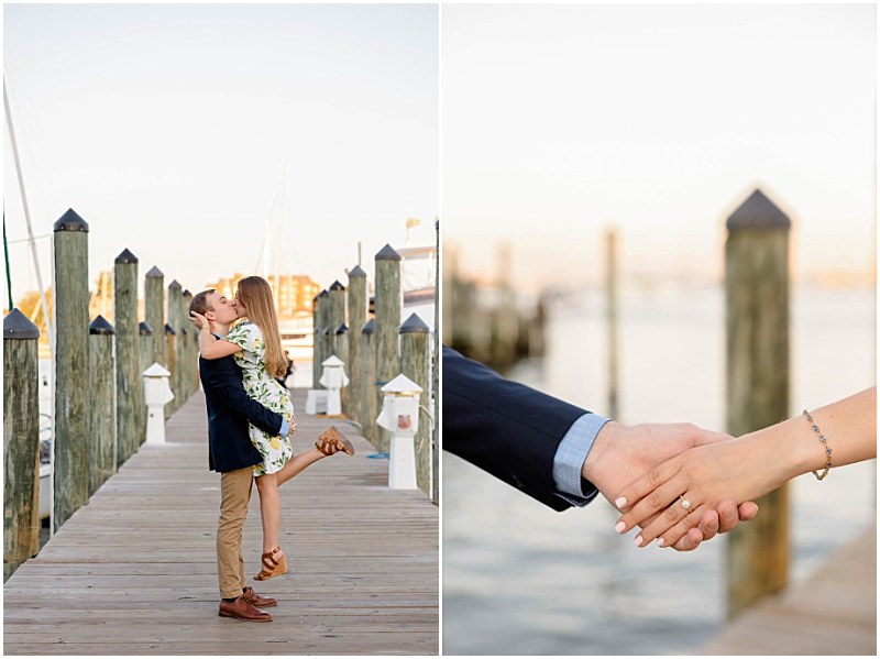 Summer Engagement Portraits in Downtown Annapolis