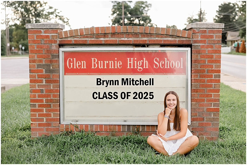 High School Senior portraits at Glen Burnie High School in Glen Burnie Maryland