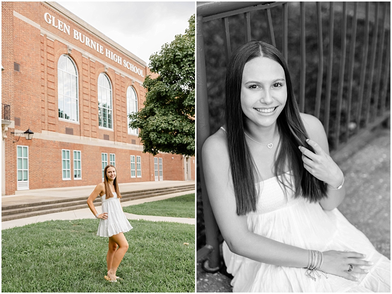 High School Senior portraits at Glen Burnie High School in Glen Burnie Maryland