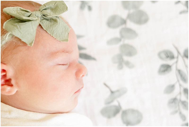 In home lifestyle newborn photography session in Severn Maryland, by StaceyLee Photography.