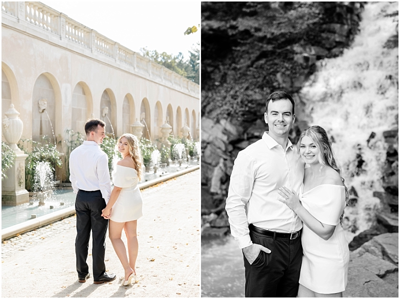 Garden Engagement Portraits at Longwood Gardens in Pennsylvania by StaceyLee Photography