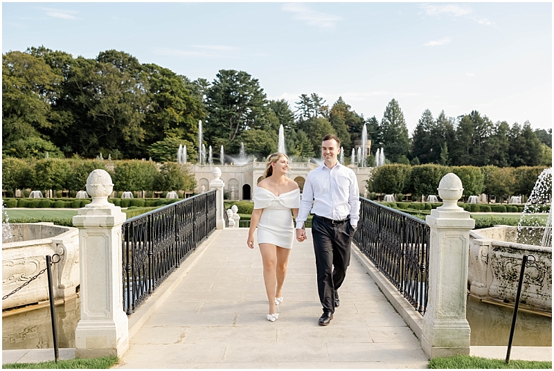 Garden Engagement Portraits at Longwood Gardens in Pennsylvania by StaceyLee Photography