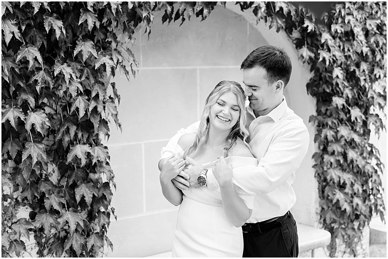 Garden Engagement Portraits at Longwood Gardens in Pennsylvania by StaceyLee Photography