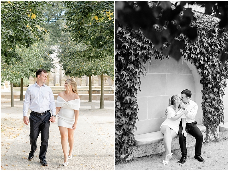 Garden Engagement Portraits at Longwood Gardens in Pennsylvania by StaceyLee Photography