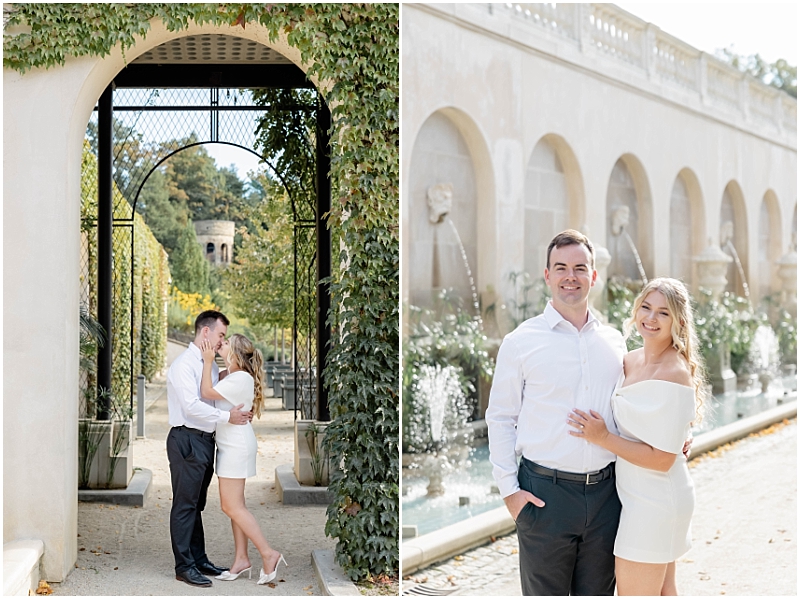 Garden Engagement Portraits at Longwood Gardens in Pennsylvania by StaceyLee Photography