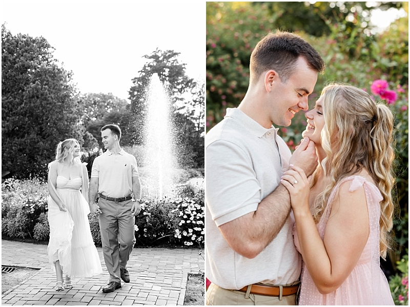 Garden Engagement Portraits at Longwood Gardens in Pennsylvania by StaceyLee Photography