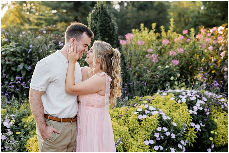 Garden Engagement Portraits at Longwood Gardens in Pennsylvania by StaceyLee Photography