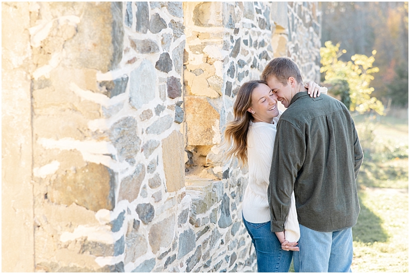 Fall engagement portraits at Jerusalem Mill in Maryland by StaceyLee Photography