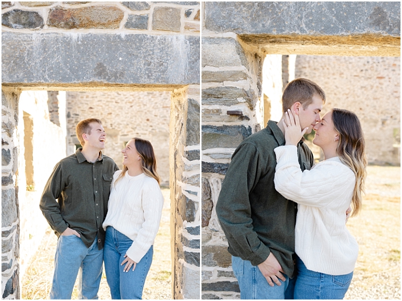 Fall engagement portraits at Jerusalem Mill in Maryland by StaceyLee Photography