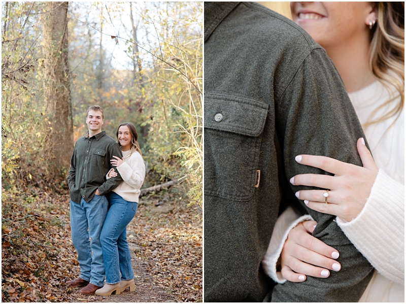 Fall engagement portraits at Jerusalem Mill in Maryland by StaceyLee Photography