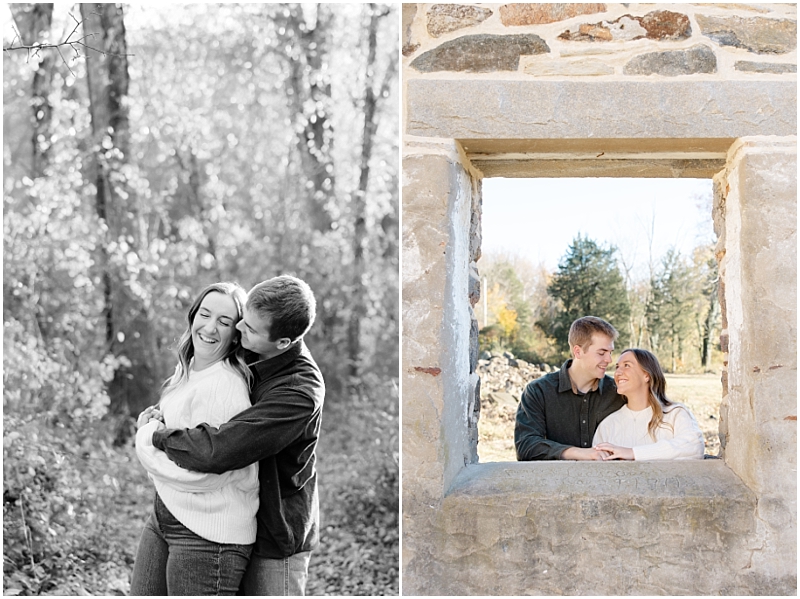 Fall engagement portraits at Jerusalem Mill in Maryland by StaceyLee Photography